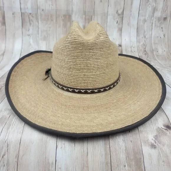 Resistol Hicktown Jason Aldean Collection Straw Cowboy Hat size Medium - Picture 3 of 8